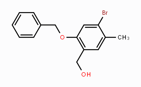 CAS No. 2056110-50-8, [2-(benzyloxy)-4-bromo-5-methylphenyl]methanol