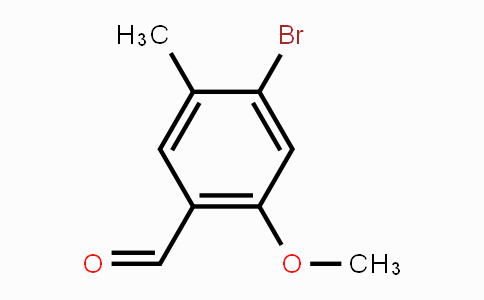 CAS No. 1240492-92-5, 4-Bromo-2-methoxy-5-methylbenzaldehyde