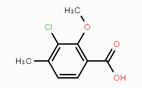 CAS No. 1537639-91-0, 3-Chloro-2-methoxy-4-methylbenzoic acid