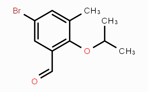 CAS No. 1564722-77-5, 5-Bromo-3-methyl-2-(propan-2-yloxy)benzaldehyde