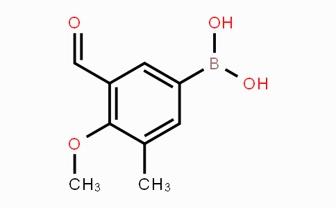 CAS No. 2121512-68-1, 3-Formyl-4-methoxy-5-methylphenyl boronic acid