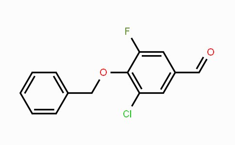 CAS No. 1709785-15-8, 4-(Benzyloxy)-3-chloro-5-fluorobenzaldehyde