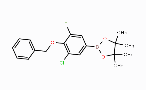 CAS No. 2121515-13-5, 4-Benzyloxy-3-chloro-5-fluorobenzeneboronic acid pinacol ester
