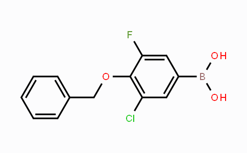 CAS No. 2096340-08-6, 4-Benzyloxy-3-chloro-5-fluorobenzeneboronic acid
