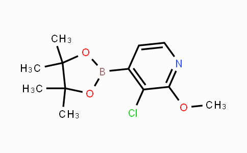 CAS No. 1073353-73-7, 3-Chloro-2-methoxypyridine-4-boronic acid pinacol ester