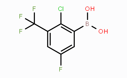 CAS No. 2121513-70-8, 2-Chloro-5-fluoro-3-(trifluoromethyl)phenylboronic acid