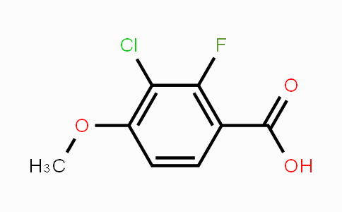 CAS No. 1554885-43-6, 3-Chloro-2-fluoro-4-methoxybenzoic acid