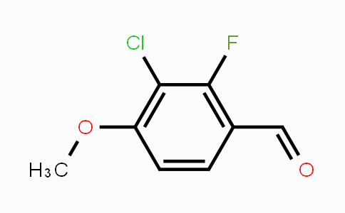 CAS No. 208193-49-1, 3-Chloro-2-fluoro-4-methoxybenzaldehyde