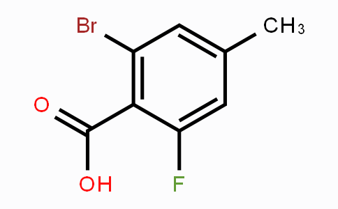 CAS No. 1427327-66-9, 2-Bromo-6-fluoro-4-methylbenzoic acid