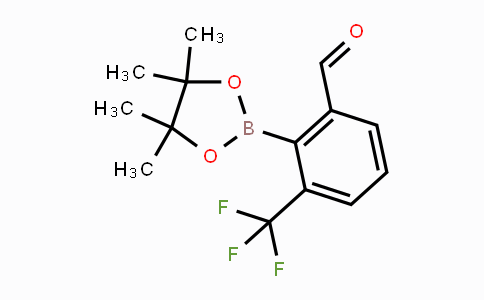 CAS No. 1356948-22-5, 2-(4,4,5,5-tetramethyl-1,3,2-dioxaborolan-2-yl)-3-(trifluoromethyl)benzaldehyde