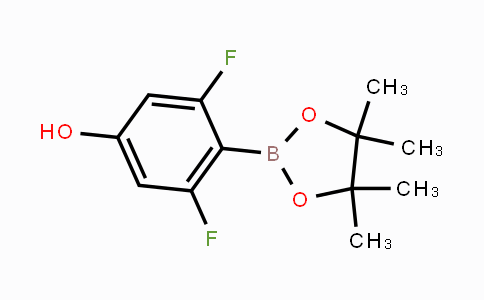 CAS No. 1029439-87-9, 2,6-Difluoro-4-hydroxyphenylboronic acid pinacol ester