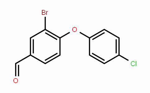 CAS No. 1445862-85-0, 3-Bromo-4-(4-chlorophenoxy)benzaldehyde