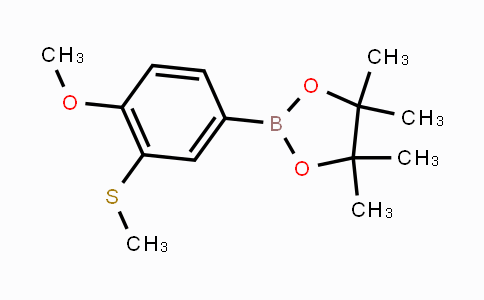 CAS No. 1800575-35-2, 2-[4-Methoxy-3-(methylthio)phenyl]-4,4,5,5-tetramethyl-1,3,2-dioxaborolane