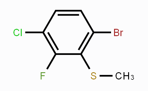 CAS No. 1628524-92-4, 1-Bromo-4-chloro-3-fluoro-2-(methylsulfanyl)benzene