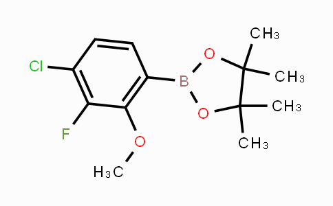 CAS No. 1628524-83-3, 4-Chloro-3-fluoro-2-methoxyphenylboronic acid pinacol ester