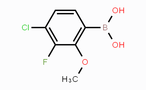 CAS No. 2121515-10-2, 4-Chloro-3-fluoro-2-methoxyphenylboronic acid