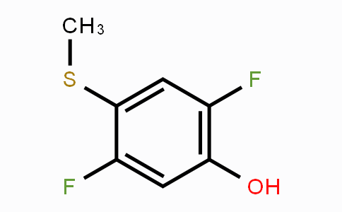CAS No. 1879026-13-7, 2,5-Difluoro-4-(methylsulfanyl)phenol