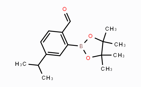 CAS No. 1353580-66-1, 4-Isopropyl-2-(4,4,5,5-tetramethyl-1,3,2-dioxaborolan-2-yl)benzaldehyde