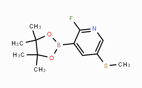 CAS No. 2121512-24-9, [2-Fluoro-5-(methylsulfanyl)pyridin-3-yl]boronic acid pinacol ester