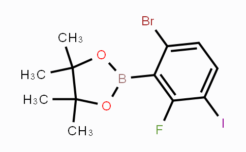 CAS No. 2121512-15-8, 6-Bromo-2-fluoro-3-iodophenylboronic acid pinacol ester