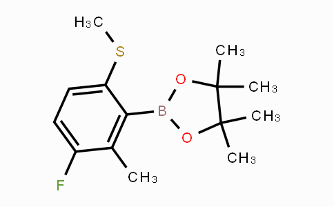 CAS No. 2121512-53-4, 3-Fluoro-2-methyl-6-(methylthio)phenylboronic acid pinacol ester