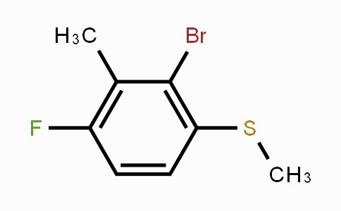 CAS No. 1879026-25-1, 2-Bromo-4-fluoro-3-methyl-1-(methylthio)-benzene