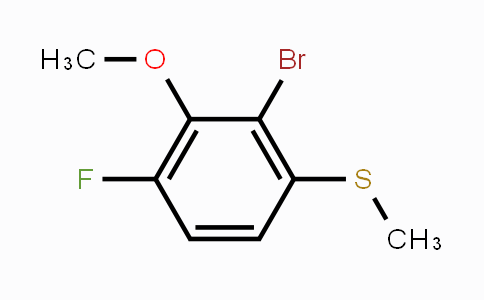 CAS No. 1879026-19-3, 2-Bromo-4-fluoro-3-methoxythioanisole