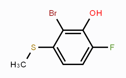 CAS No. 1805936-70-2, 2-Bromo-6-fluoro-3-(methylthio)phenol