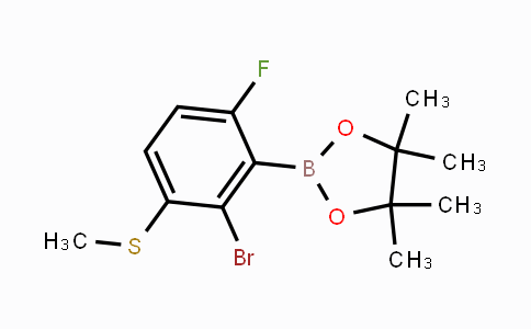 CAS No. 2121512-00-1, 2-Bromo-6-fluoro-3-(methylthio)phenylboronic acid pinacol ester
