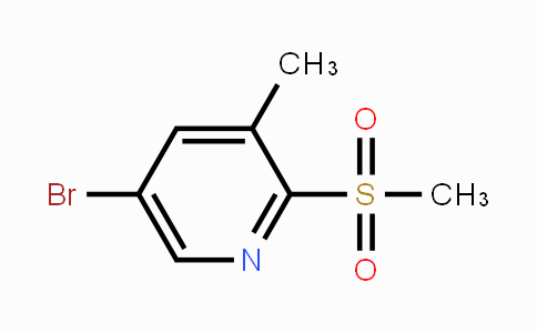 CAS No. 1445651-58-0, 5-Bromo-3-methyl-2-(methylsulfonyl)pyridine
