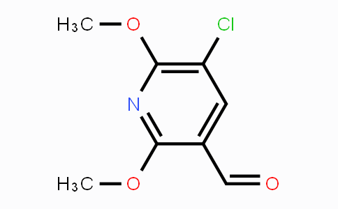 CAS No. 1879026-07-9, 5-Chloro-2,6-dimethoxy-3-pyridinecarboxaldehyde