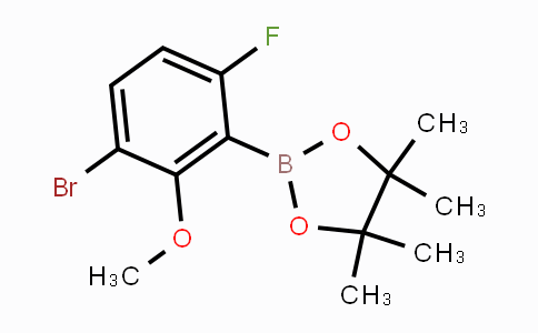 CAS No. 2121511-98-4, 3-Bromo-6-fluoro-2-methoxyphenylboronic acid pinacol ester