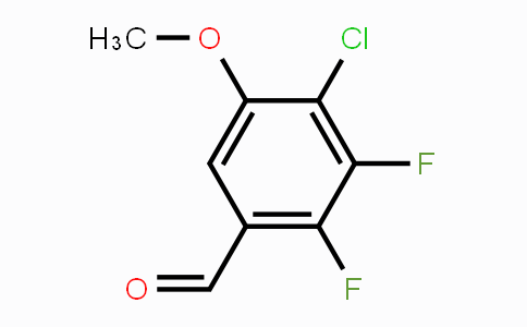CAS No. 1879026-06-8, 4-Chloro-2,3-difluoro-5-methoxybenzaldehyde