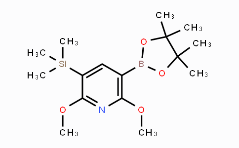 CAS No. 2121513-69-5, 2,6-dimethoxy-3-(trimethylsilyl)pyridine-5-boronic acid pinacol ester