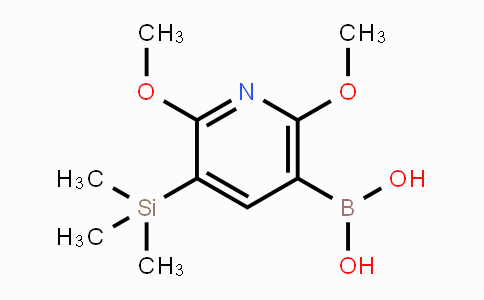 CAS No. 2121514-99-4, 2,6-Dimethoxy-3-(trimethylsilyl)pyridine-5-boronic acid