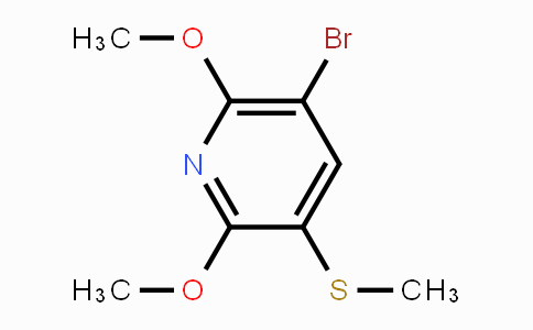 CAS No. 1879026-16-0, 5-Bromo-2,6-dimethoxy-3-methylsulfanylpyridine