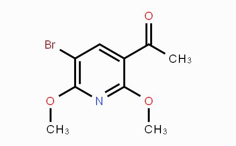CAS No. 1823958-01-5, 1-(5-Bromo-2,6-dimethoxy-3-pyridinyl)-ethanone