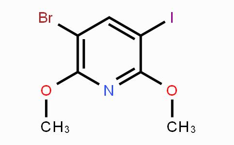CAS No. 1826110-09-1, 5-Bromo-3-iodo-2,6-dimethoxypyridine