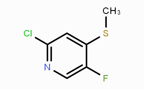 CAS No. 1820741-49-8, 2-Chloro-5-fluoro-4-(methylthio)-pyridine