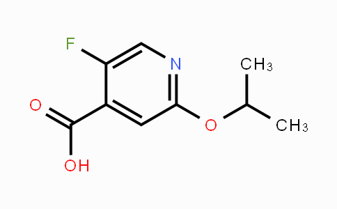 CAS No. 1826110-04-6, 5-Fluoro-2-(propan-2-yloxy)pyridine-4-carboxylic acid