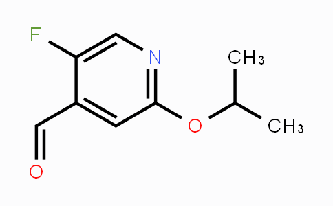 CAS No. 1289027-23-1, 5-Fluoro-2-isopropoxyisonicotinaldehyde