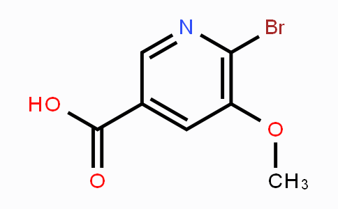 CAS No. 1256810-07-7, 6-Bromo-5-methoxypyridine-3-carboxylic acid