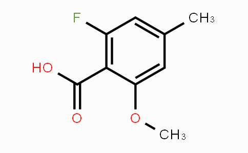 CAS No. 1427416-12-3, 2-Fluoro-6-methoxy-4-methyl-benzoic acid