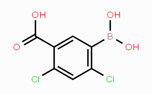 CAS No. 2121514-46-1, 5-Carboxy-2,4-dichlorophenylboronic acid
