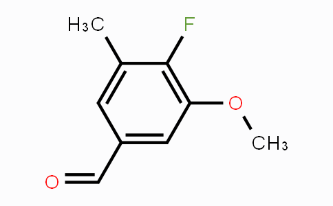 CAS No. 1785229-80-2, 4-Fluoro-3-methoxy-5-methylbenzaldehyde