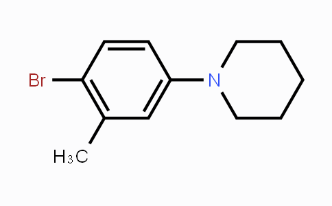 CAS No. 1366131-46-5, 1-(4-Bromo-3-methylphenyl)piperidine
