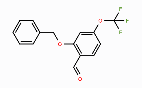CAS No. 1321963-80-7, 2-(Phenylmethoxy)-4-(trifluoromethoxy)benzaldehyde