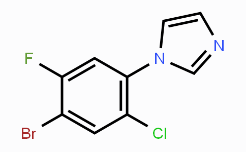 CAS No. 1809158-00-6, 1-(4-Bromo-2-chloro-5-fluorophenyl)-1H-imidazole