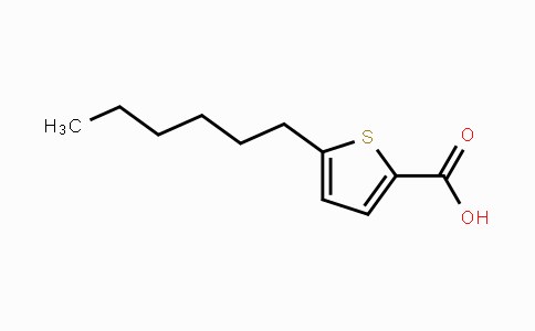 CAS No. 90619-86-6, 5-Hexyl-2-thiophenecarboxylic acid