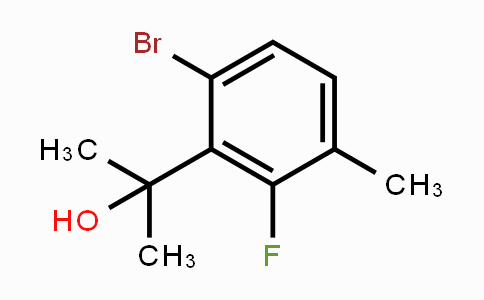 CAS No. 1437780-04-5, 2-(6-Bromo-2-fluoro-3-methylphenyl)propan-2-ol